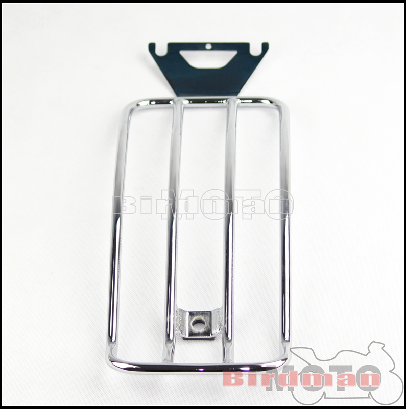 オートバイリアフェンダー荷物ラック棚サポートキャリアホルダー - Motorcycle Luggage Rack Rear Carrier Steel のレビューと価格