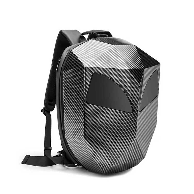 スマートアイアンマンLEDバックパック 男女兼用 バイクヘル - Motorcycle Helmet Backpack Waterproof Led のレビューと価格