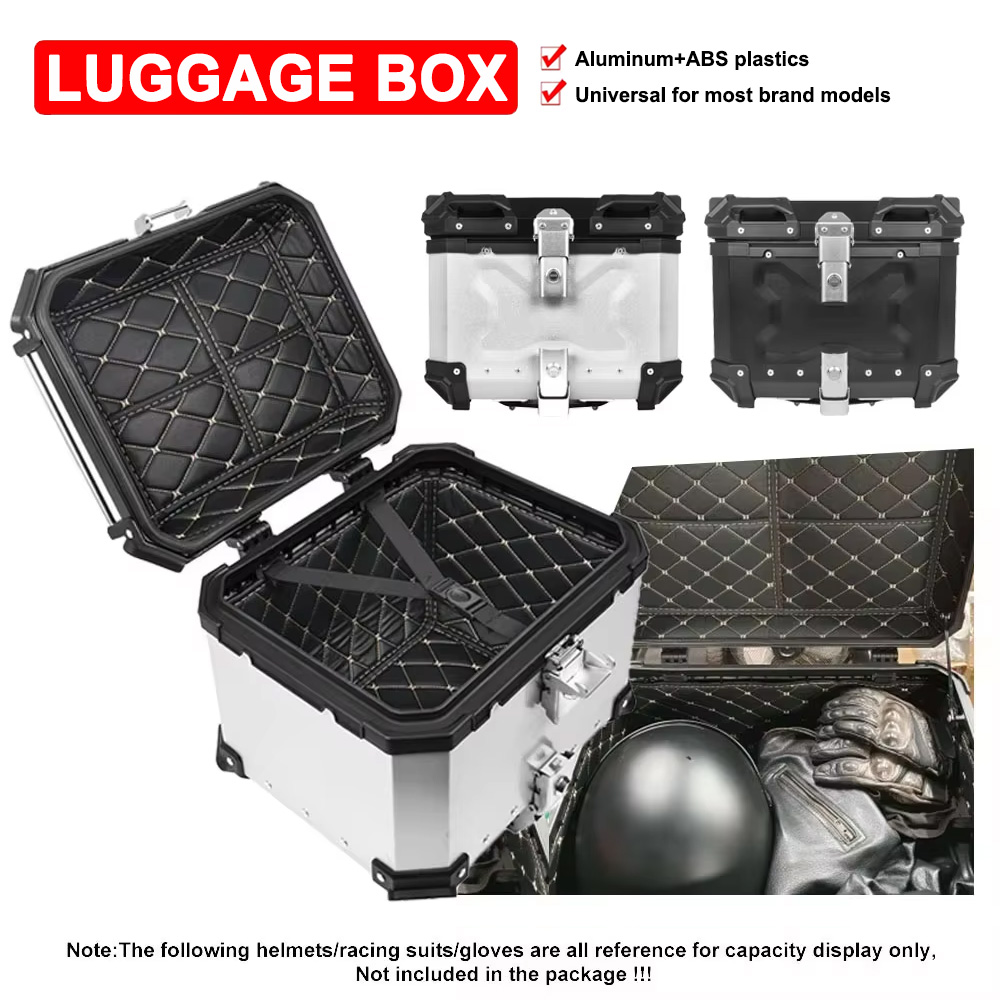 45L、55L、65Lの汎用型トップボックス。BMW R12 - Aluminum Top Case Luggage Box 45L 55L のレビューと価格