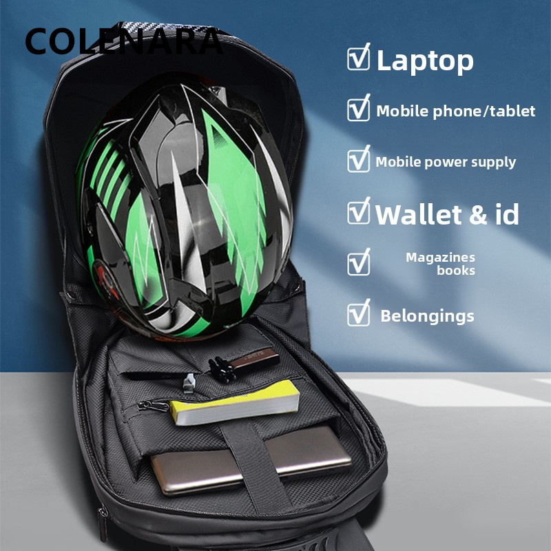 COLENARA 防水バックパック ABS + PC ラップ - Motorcycle Helmet Backpack Waterproof Led のレビューと価格