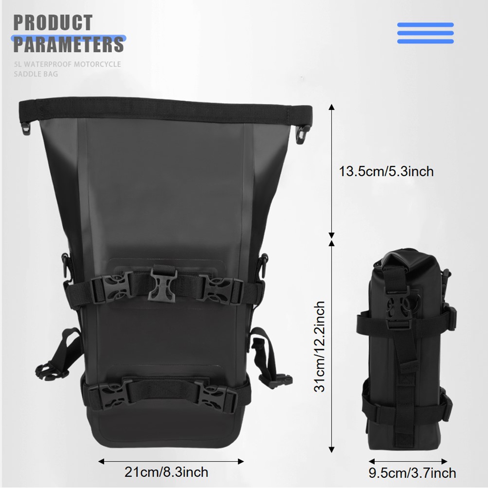 アウトドアタンクサイドバッグ オートバイサドルバッグ ツール - Motorcycle Crash Bar Waterproof Dry Bag のレビューと価格