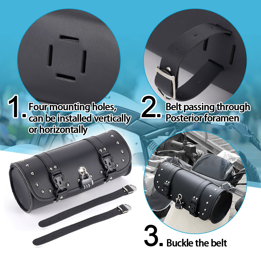 防水ラゲッジバッグ,フェイクレザー収納バッグ,バイクバックパ - Waterproof Motorcycle Handlebar Bag Pouch のレビューと価格