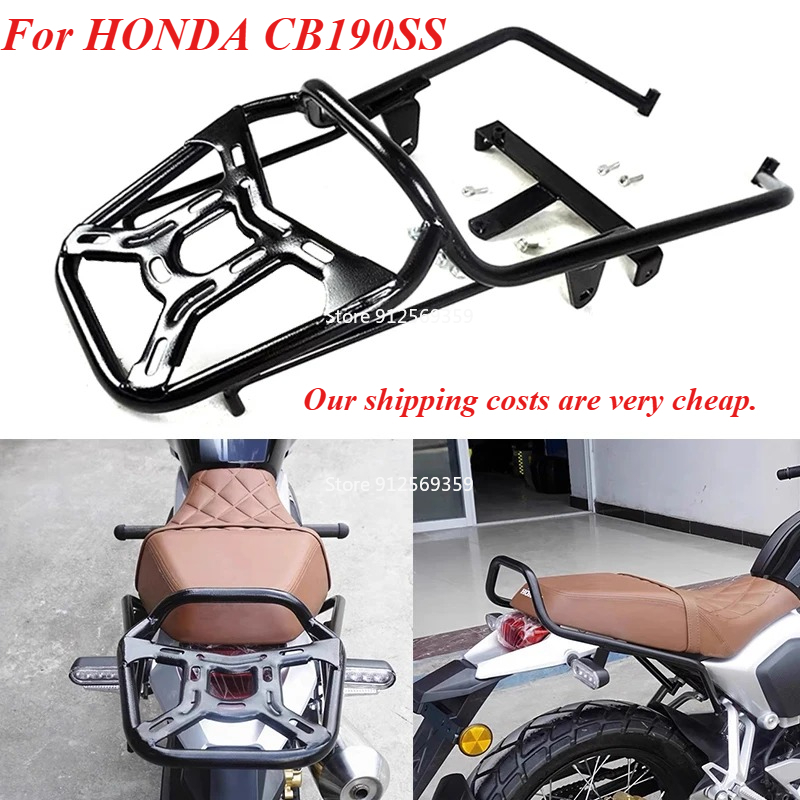 オートバイリア荷物キャリアラックブラケットカーゴラックホンダ - Motorcycle Luggage Rack Rear Carrier Steel のレビューと価格