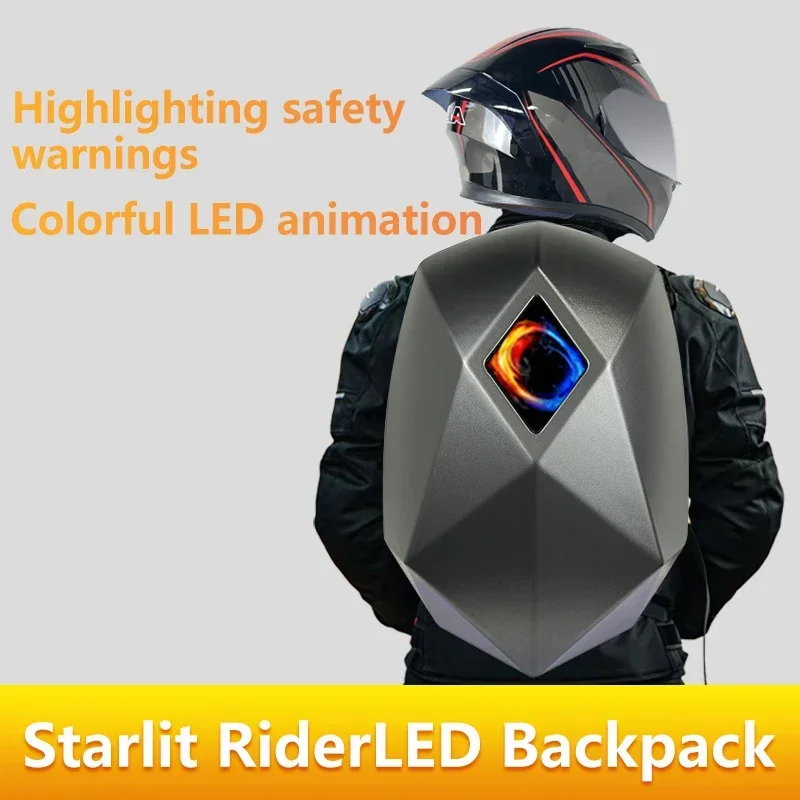 LEDナイトサイクリングバックパック,目付き,オートバイのヘ - Motorcycle Helmet Backpack Waterproof Led のレビューと価格