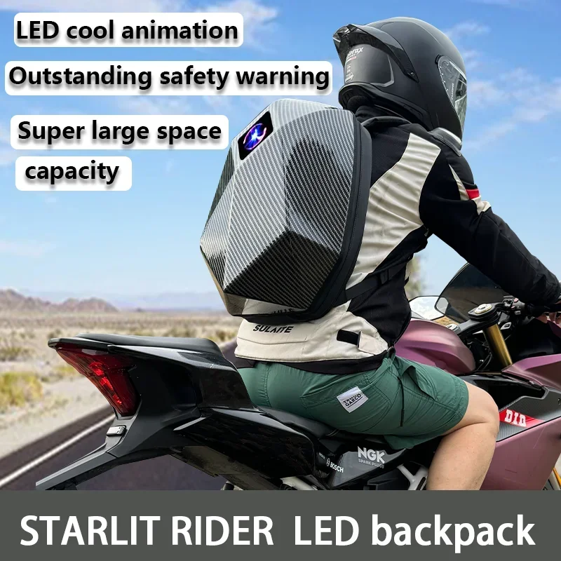 LEDナイトサイクリングバックパック,目付き,オートバイのヘ - Motorcycle Helmet Backpack Waterproof Led のレビューと価格