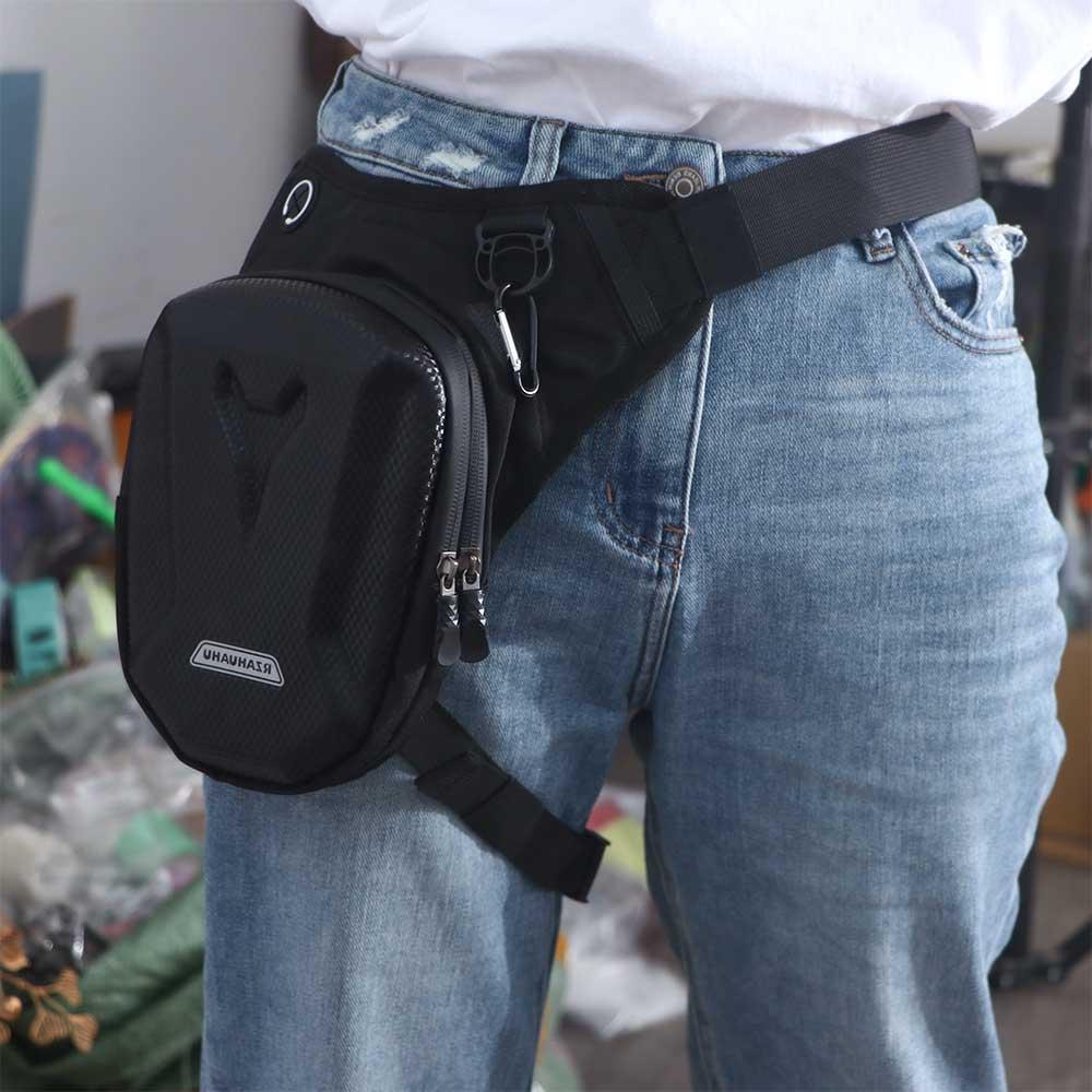 太ももベルト収納ポーチ ファニーパックバッグ レッグサイドバ - Motorcycle Leg Bag Drop Thigh Pouch のレビューと価格