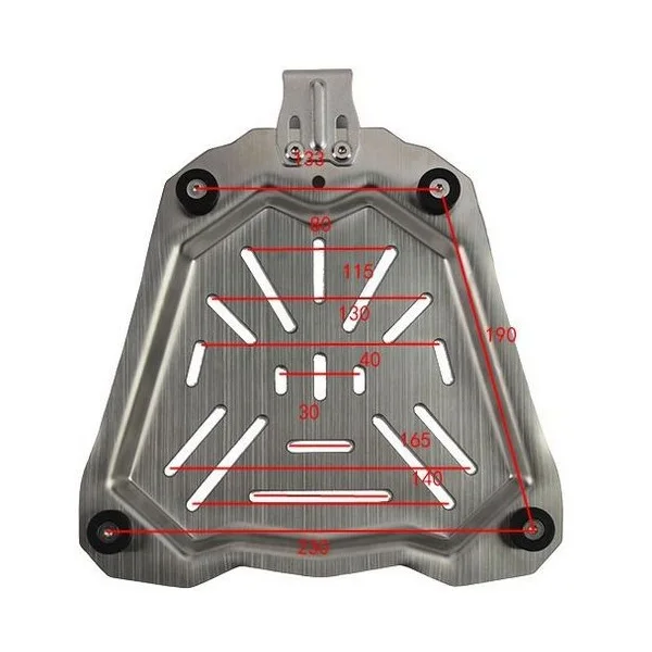 ユニバーサルモーターサイクルラゲッジボックス,収納ケース,ト - Aluminum Top Case Luggage Box 45L 55L のレビューと価格
