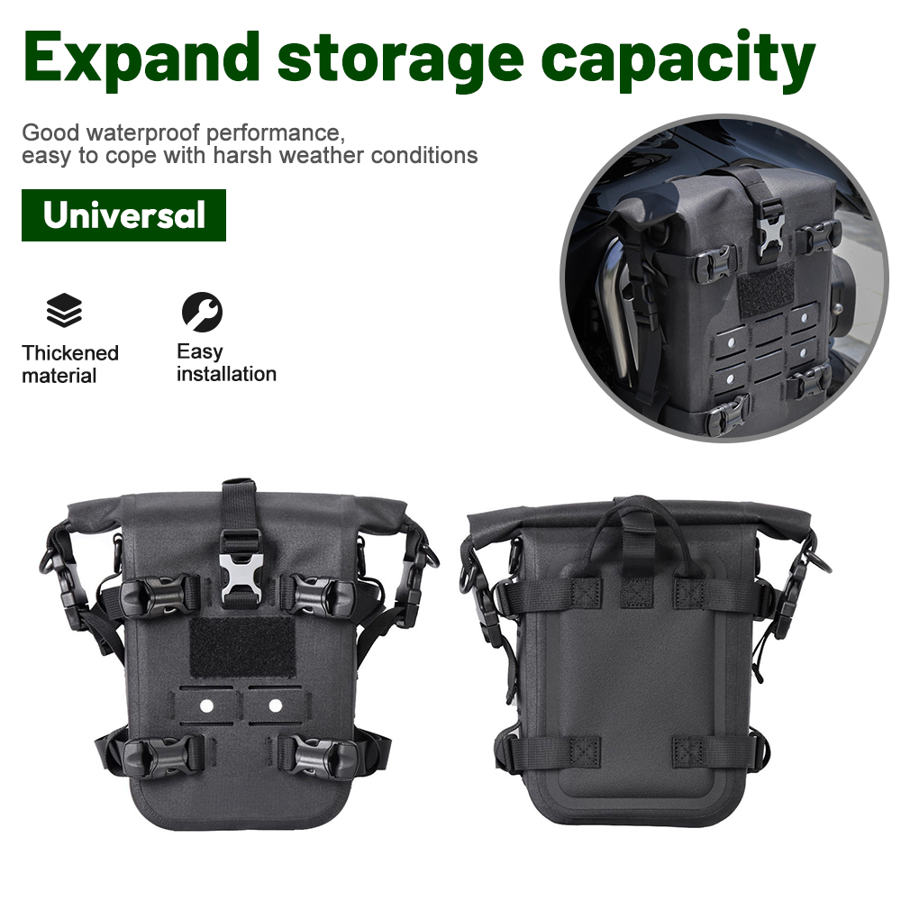 多機能バイク用クラッシュバーバッグ 防水トラベルアウトドアド - Motorcycle Crash Bar Waterproof Dry Bag のレビューと価格