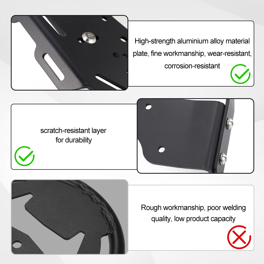 オートバイリアラゲッジラックリアキャリアケースサポートホルダ - Motorcycle Luggage Rack Rear Carrier Steel のレビューと価格