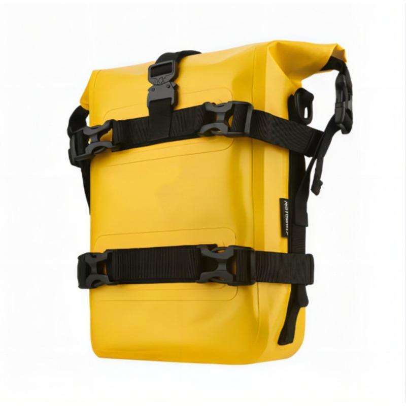 防水仕様のバイクフレーム用クラッシュバーバッグ。丈夫なPVC - Motorcycle Crash Bar Waterproof Dry Bag のレビューと価格
