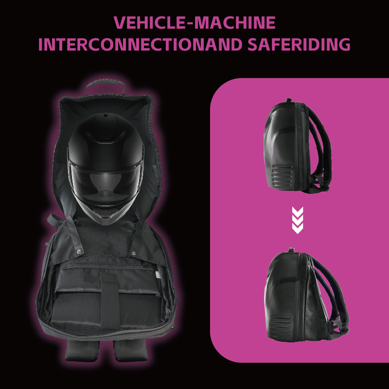 LED アイバックパック男性用ハードシェルオートバイサイクリ - Motorcycle Helmet Backpack Waterproof Led のレビューと価格