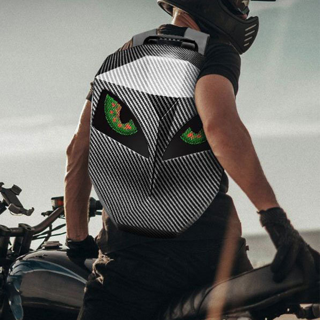 男性と女性のためのPVCハードシェルLEDバックパック,オー - Motorcycle Helmet Backpack Waterproof Led のレビューと価格