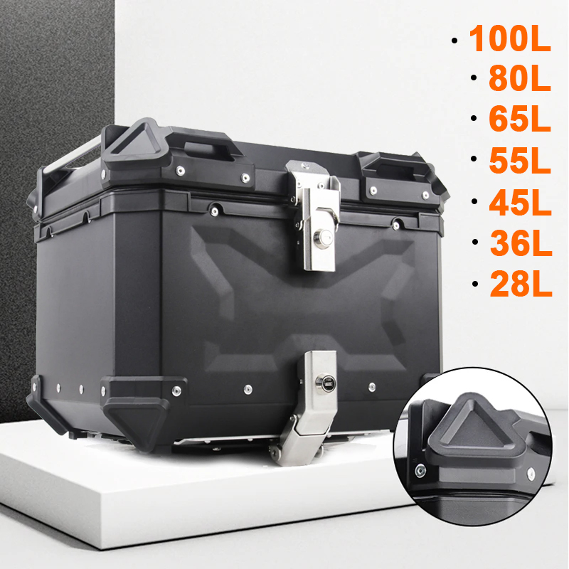 アルミ製オートバイリアラゲッジボックス 28L 36L 45 - Aluminum Top Case Luggage Box 45L 55L のレビューと価格