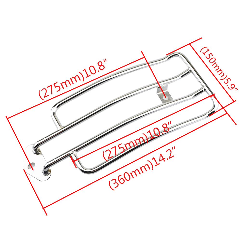 リア荷物ラックハーレースポーツスター XL XLH 883  - Motorcycle Luggage Rack Rear Carrier Steel のレビューと価格