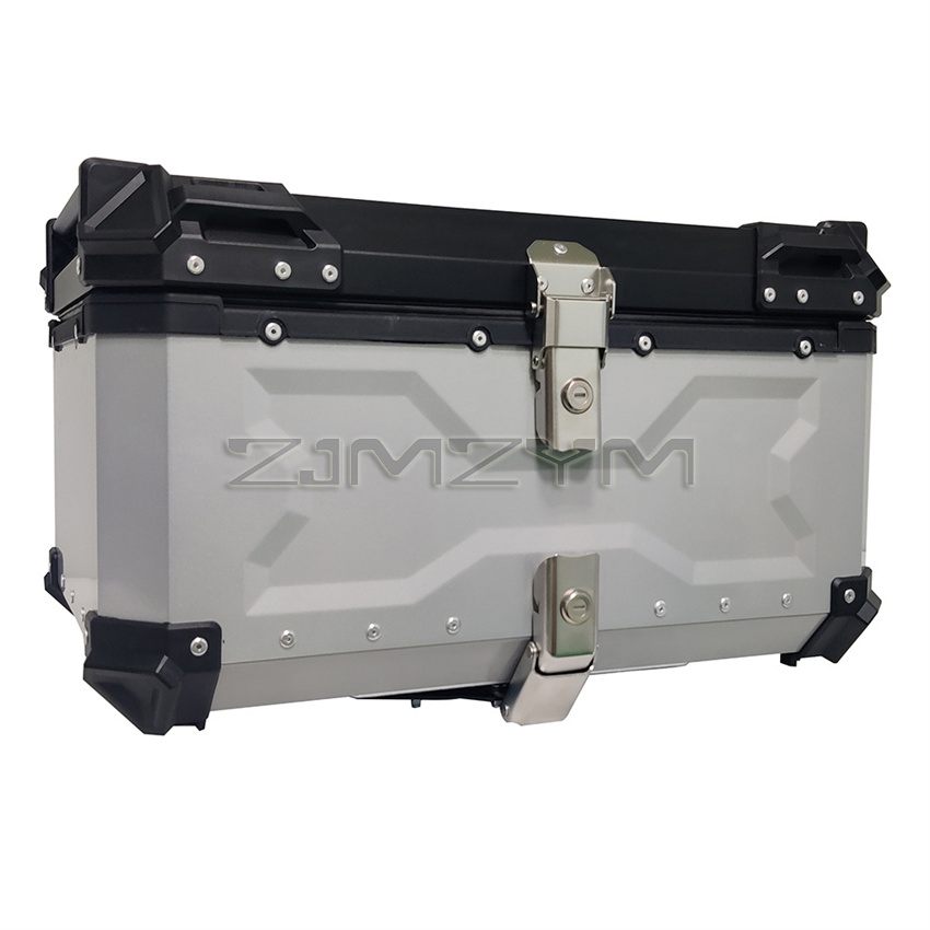 オートバイのトランク用の防水リアケース,トランク用の収納ボッ - Aluminum Top Case Luggage Box 45L 55L のレビューと価格