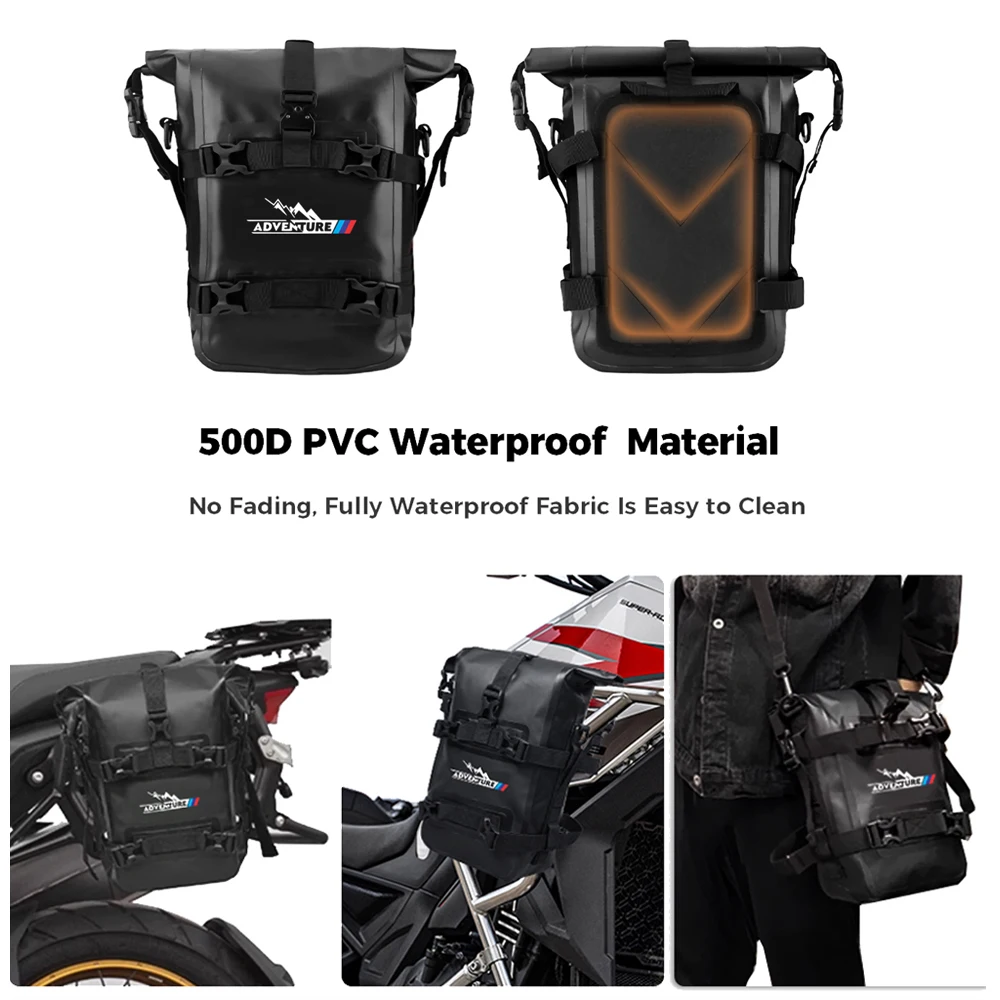 ADV用バイク用クラッシュバーバッグ 8L×2個、ショルダー - Motorcycle Crash Bar Waterproof Dry Bag のレビューと価格